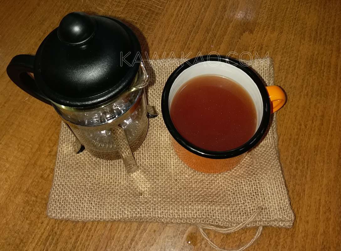Tisane cacao servie dans une tasse kawakao.com